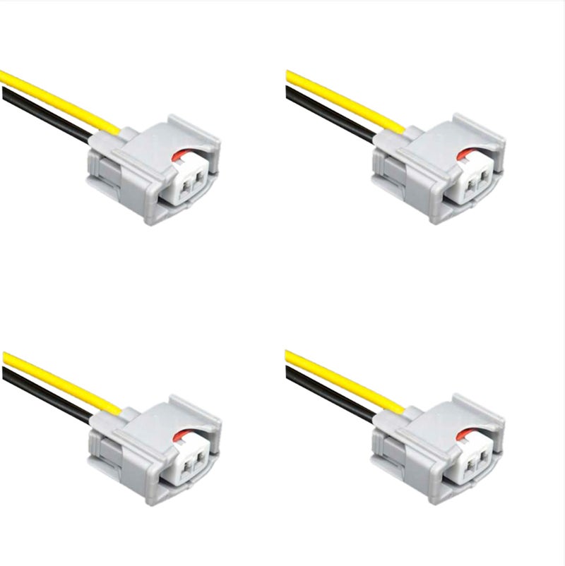 IXGKHC 4PCS 2325022020 2325022070 Fuel Injector Connector Plug Harness Pigtail Wire for Toyota Corolla Avensis Celica Rav4 18LTR