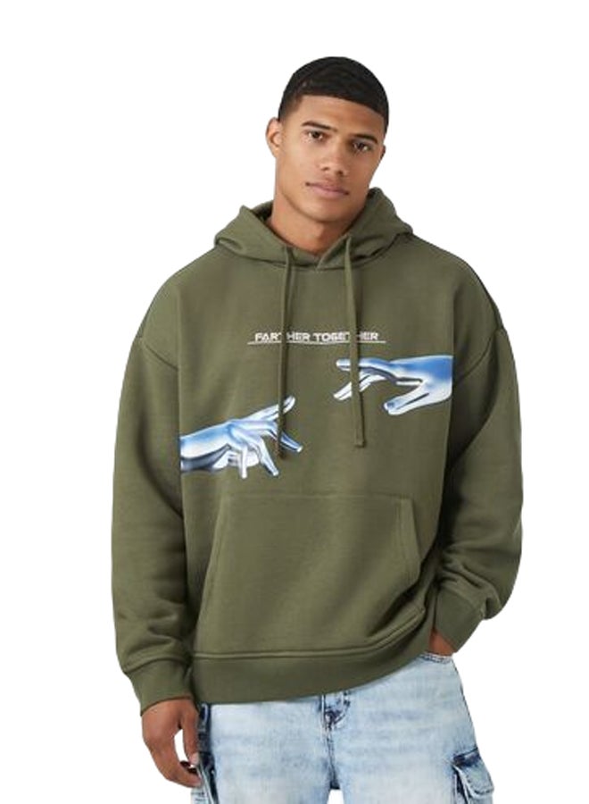 FOREVER 21 هودي جرافيكي من Farther Together  - Image 1