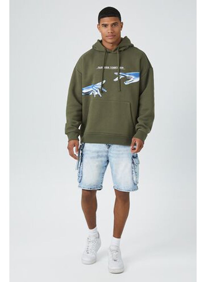 FOREVER 21 هودي جرافيكي من Farther Together  - Image 4