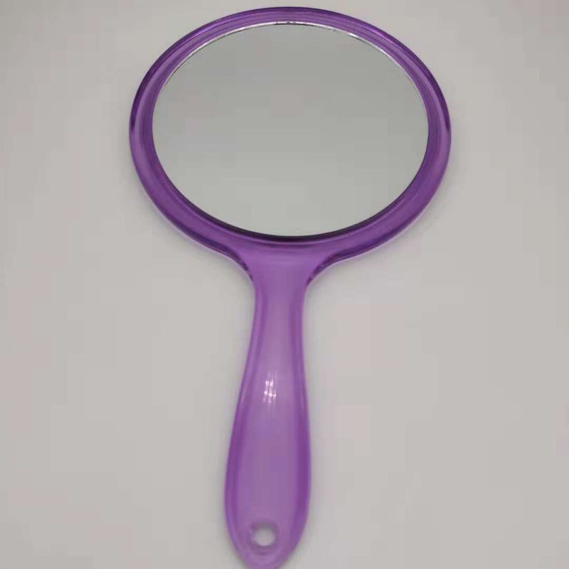 Small Fashion Plastic Handle Double-Sided Mirror Makeup Mirror Manufacturers Promotional Handheld Magnifying Mirror Princess Mirror - Image 3