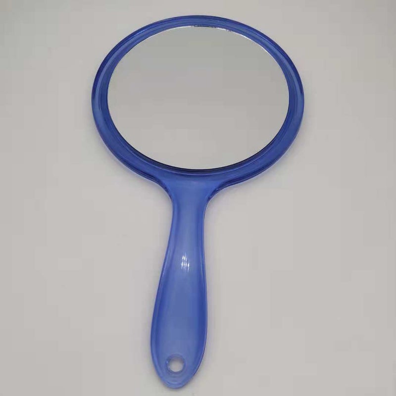 Small Fashion Plastic Handle Double-Sided Mirror Makeup Mirror Manufacturers Promotional Handheld Magnifying Mirror Princess Mirror - Image 1
