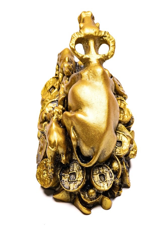 Plus Value Feng Shui Wish Cow Vastu Items Products for Home, Office Decor Showpiece Statue (3 Inch, Fiber, Gold Painted) - Image 5