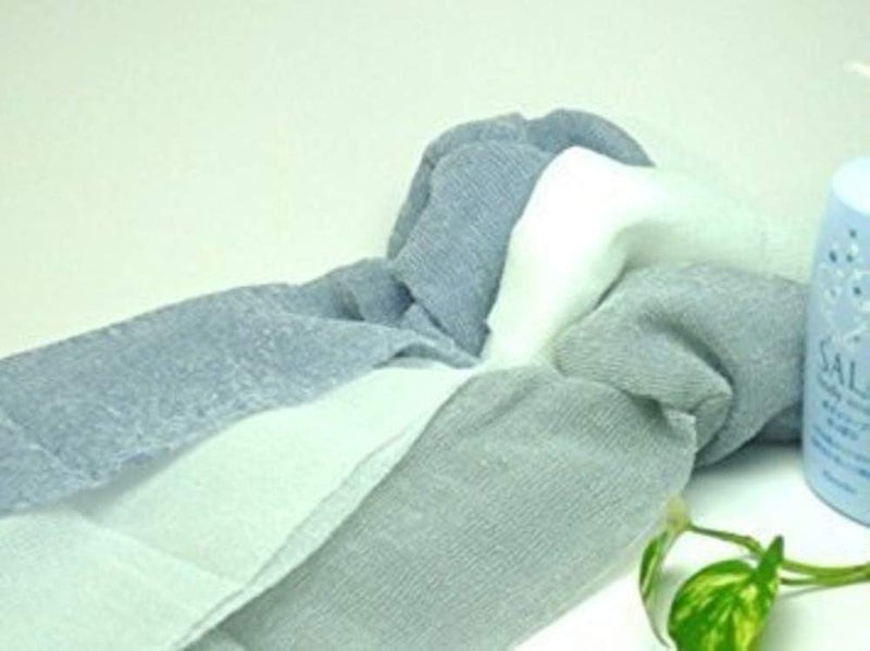 Salux Super Hard Nylon Bath Wash Cloth - Grey - Image 3