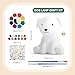 HAPMARS Paint Your Own Dog Lamp Kit 1pcs DIY Dog Art Craft Painting Kits for Girls Boys Kid Age 4 5 6 7 8 9 10 11 12 Art Supplies Creative Gifts for Birthday Halloween Christmas Party - Image 3