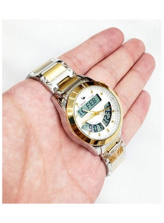 Islamic Prayer Watch - Prayer Times, Two-Tone, Water-Resistant, Stainless Steel, Digital and Analog Watch. - pzsku/Z78BE9B6C87656FF2816BZ/45/_/1737625019/801b2732-33d4-41f1-b675-b057a249be17