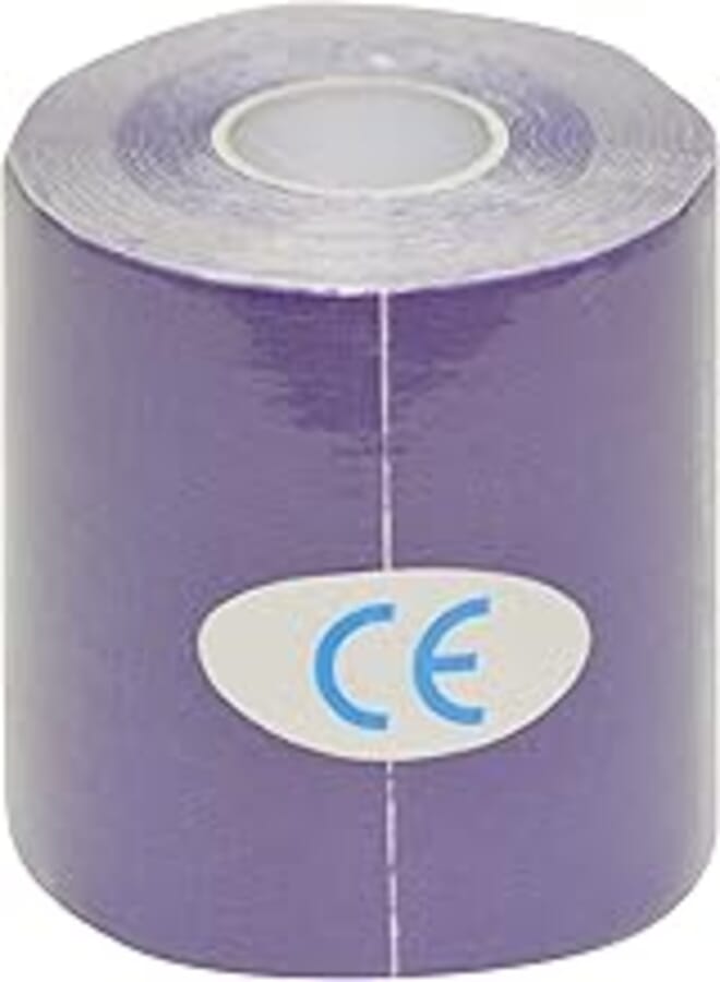 Elastic Cotton Roll Adhesive Kinesiology Muscle Tape, 7.5Cmx5M -purple