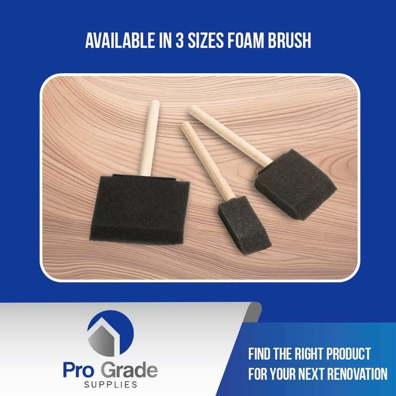 Pro-Grade Pro Grade - Foam Brushes - 2 Inch - 48 Piece Poly Foam Brush Set - Image 4