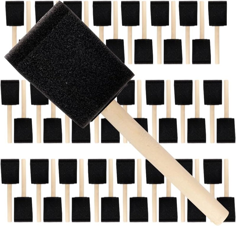 Pro-Grade Pro Grade - Foam Brushes - 2 Inch - 48 Piece Poly Foam Brush Set - Image 1