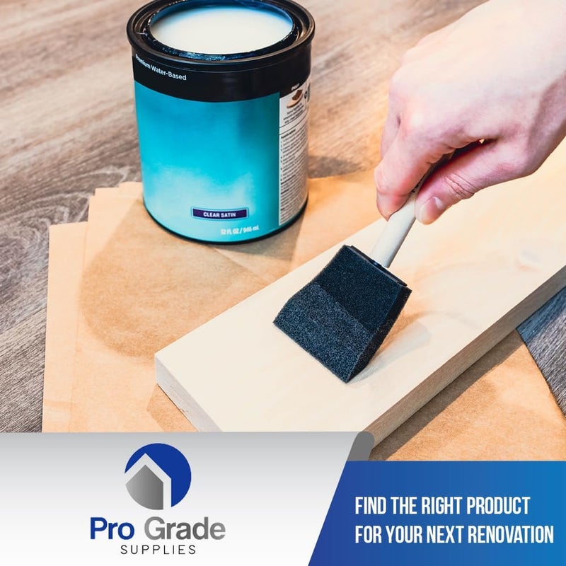 Pro-Grade Pro Grade - Foam Brushes - 2 Inch - 48 Piece Poly Foam Brush Set - Image 5