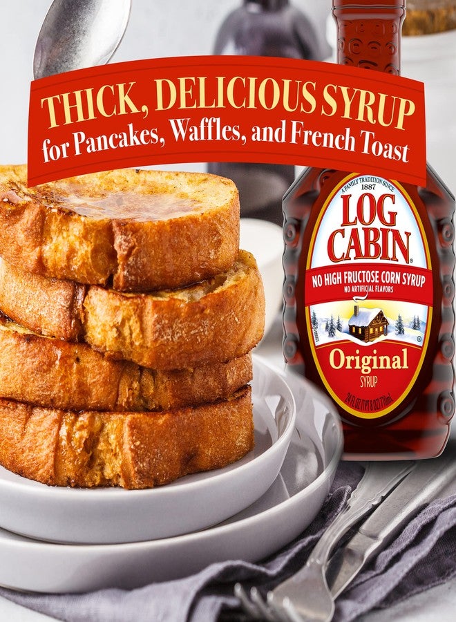 Log Cabin Original Pancake Syrup, 24 FL OZ - Image 2