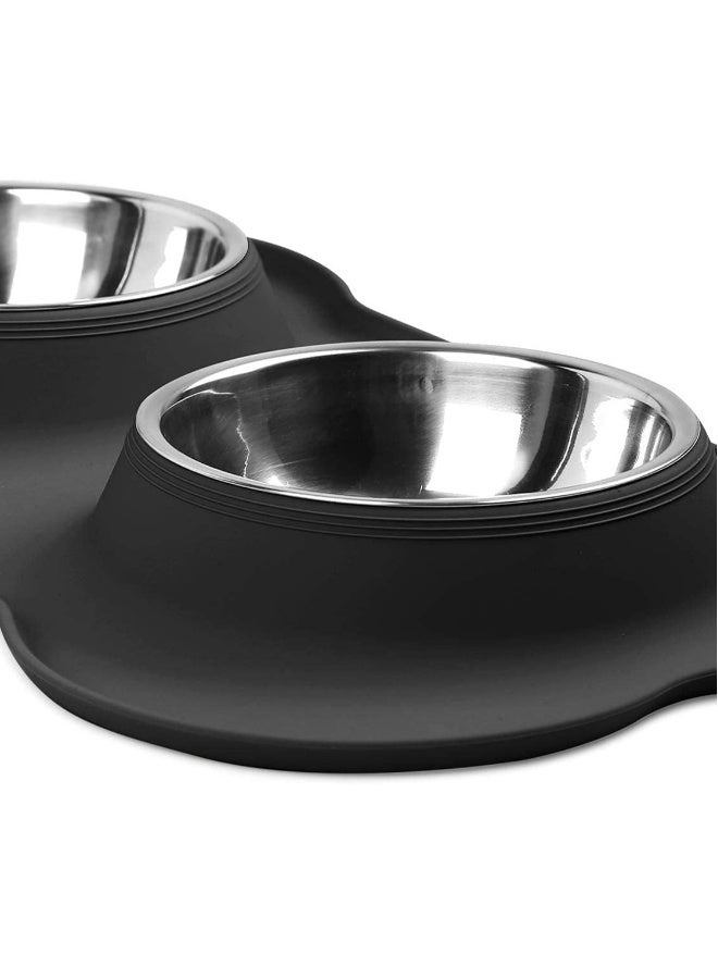 Generic Dog Bowls Stainless Steel Dog Bowl with No Spill Dog Food Bowl Non-Slip Silicone Mat Feeder Bowls Pet Bowl for Puppy Small Medium Dogs Cats and Pets  - Image 3