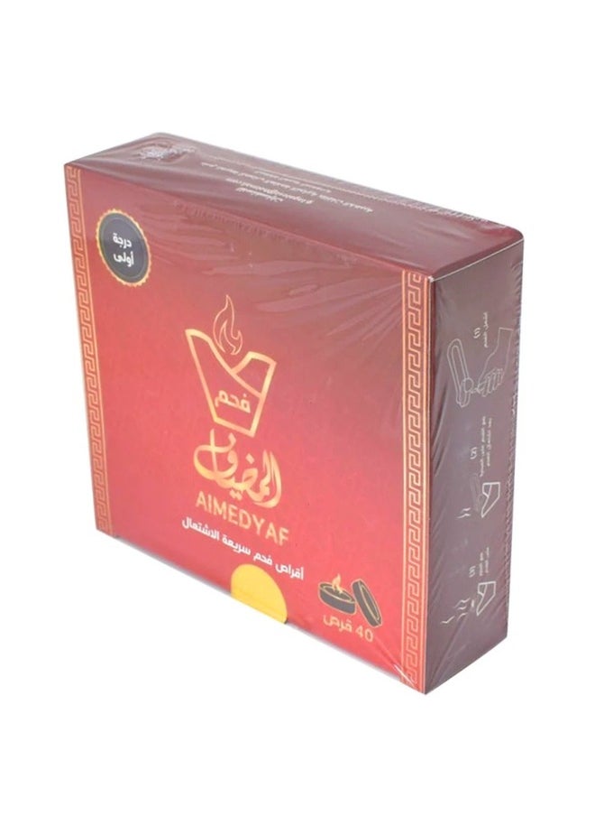ALMEDYAF Almedyaf Charcoal Fast Flammable 40 Tablets  - Image 1