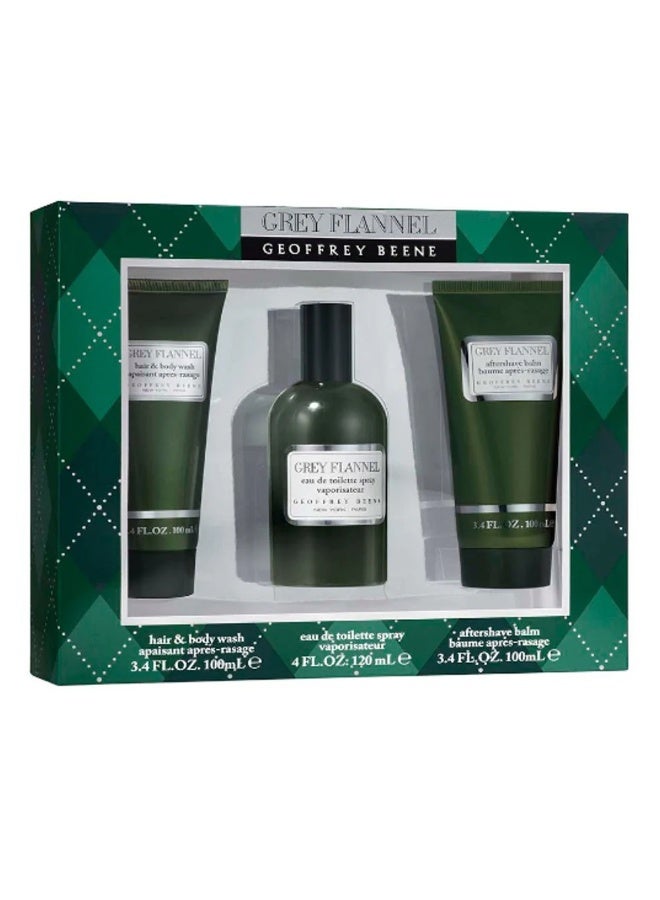 grey flannel For Men Set Eau Du Toilette 120 ML + After Shave Balm 100 ml + Hair & Body Wash 100 ml