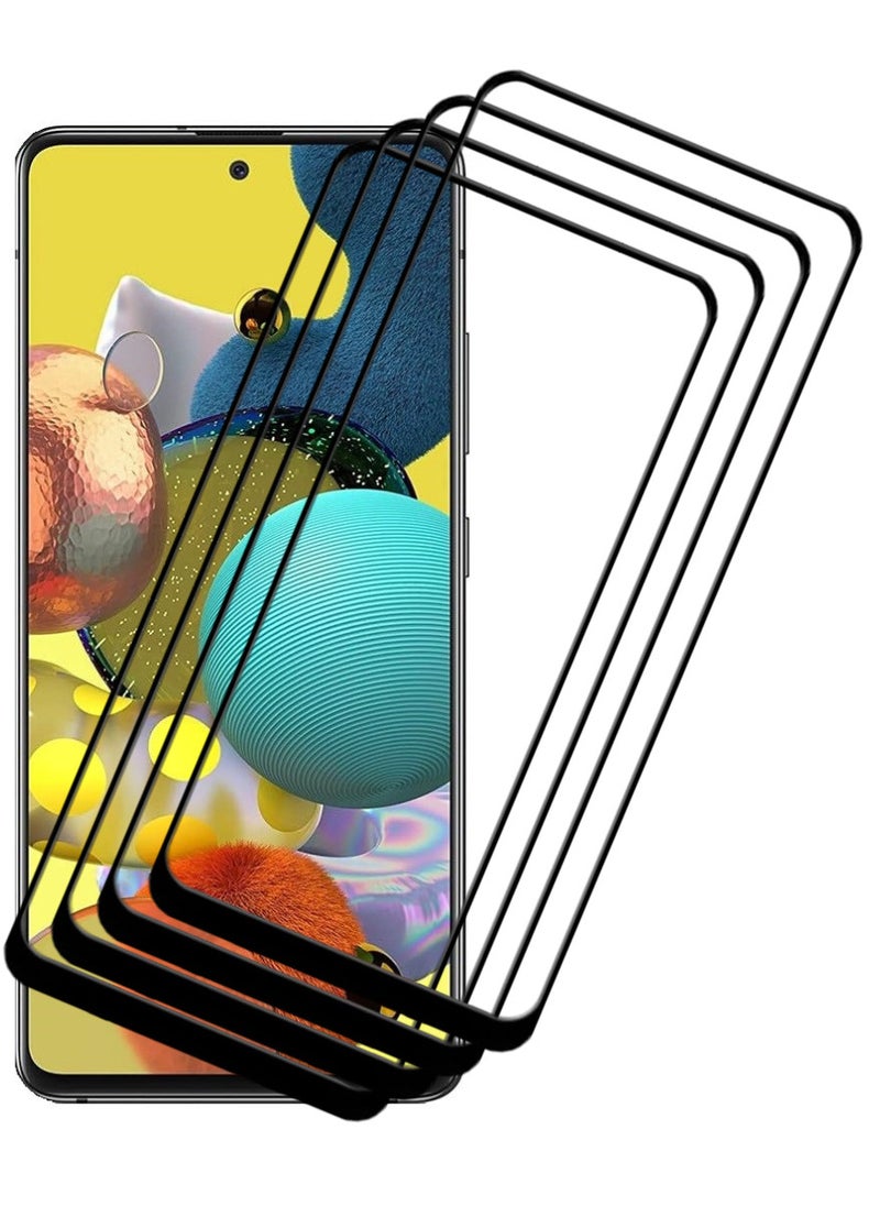 ACLIX 4 Pieces Antistatic ESD Dustproof Premium Quality High Definition Tempered Glass Screen Protector Designed For Samsung Galaxy A51 - Image 1