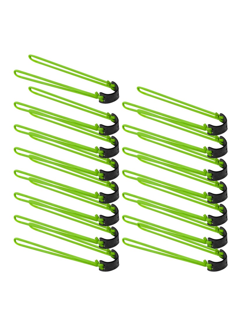 Excefore Slingshot Rubber Bands, 15 Pcs Slingshot Elastic Band, Hunting Catapults Rubber Bands, Catapult Elastics Tube, Non-Slip, Stretchy, for Outdoor Hunting Target Shooting Practice(Green) - Image 1