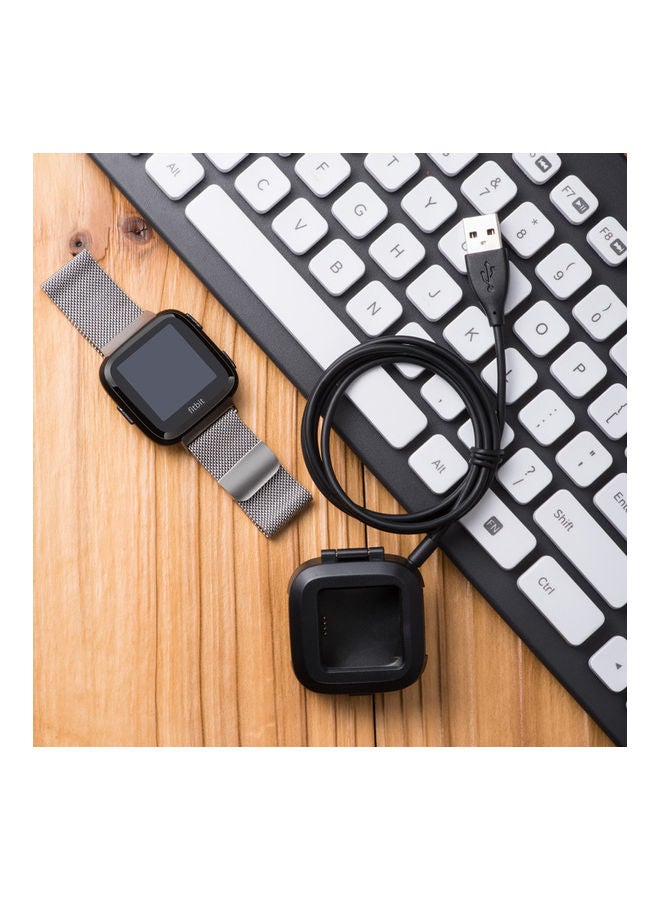 Charging Cable For Fitbit Versa Watch Black - Image 4