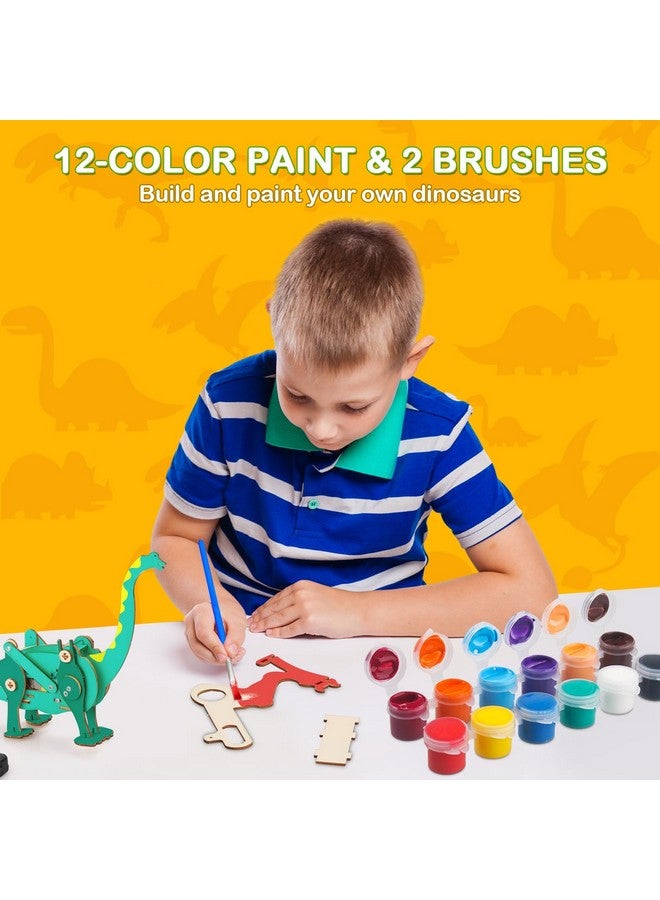 بوراكسي ألعاب الديناصورات، مجموعات جذعية 4 في 1 للأطفال من سن 8 إلى 10 سنوات، ألعاب للأعمار من 8 إلى 13 سنة، مشاريع بناء علمية تعليمية، ألغاز خشبية ثلاثية الأبعاد، حرف روبوتية، هدايا للأولاد والبنات من سن 7 إلى 8 سنوات و9 سنوات و10 سنوات و11 سنة و12 سنة و13 سنة - Image 5