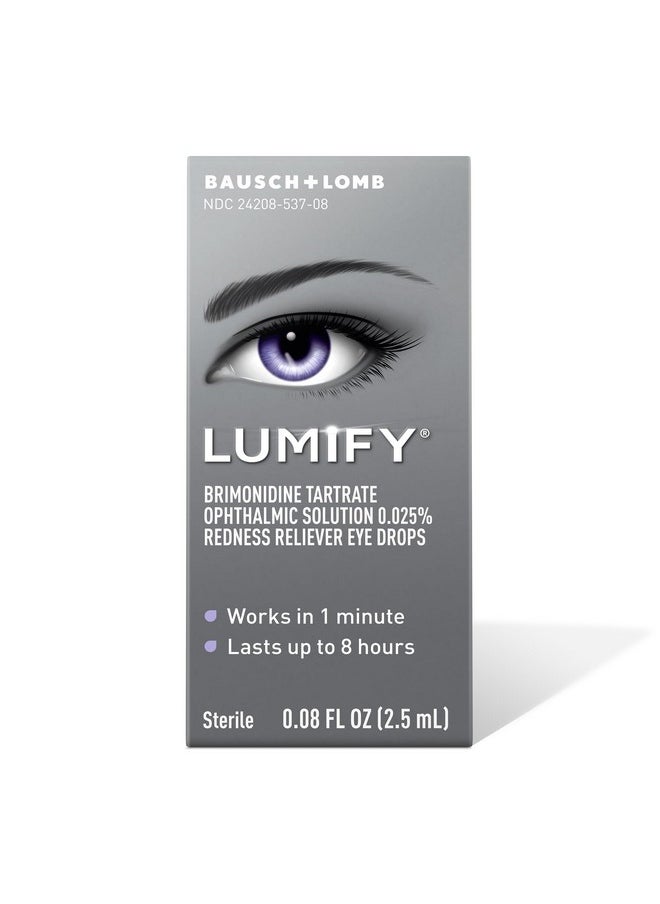 LUMIFY LUMIFY Redness Reliever Eye Drops 0.08 fl oz (2.5 mL) Pack of 2  - Image 2