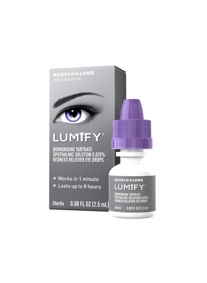 LUMIFY LUMIFY Redness Reliever Eye Drops 0.08 fl oz (2.5 mL) Pack of 2  - Image 1
