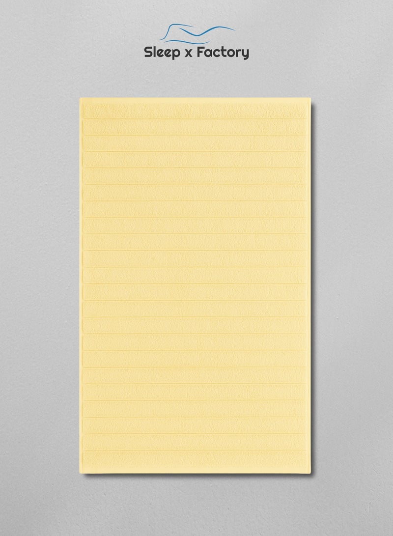 Sleep x Factory Wavy Textured Bath Towel – 100% Pure Cotton, Soft & Absorbent – 70x140 cm - Image 2