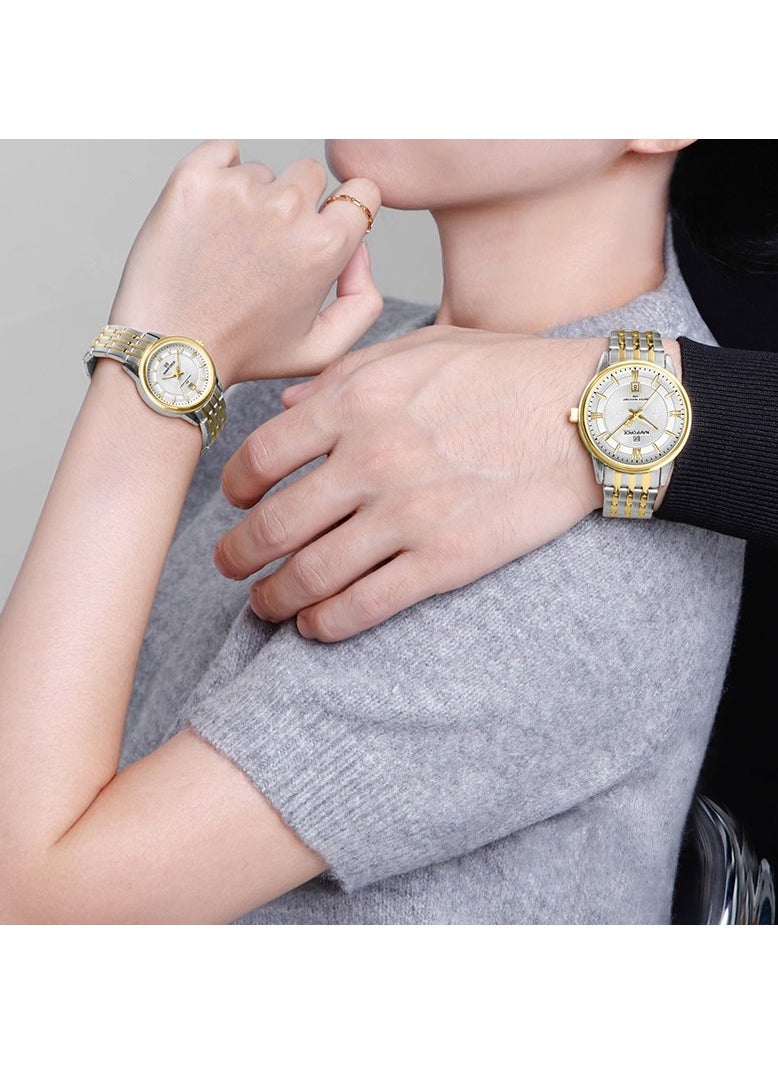 Stainless Steel Elegant Design Casual Quartz Couple Wrist Watch For Men & Women NF8040 S/G/W - pzsku/Z78BF496D0AF5CC3BB873Z/45/_/1701941071/ddc5e39d-e8f6-442d-a00b-67ebcd9fa661