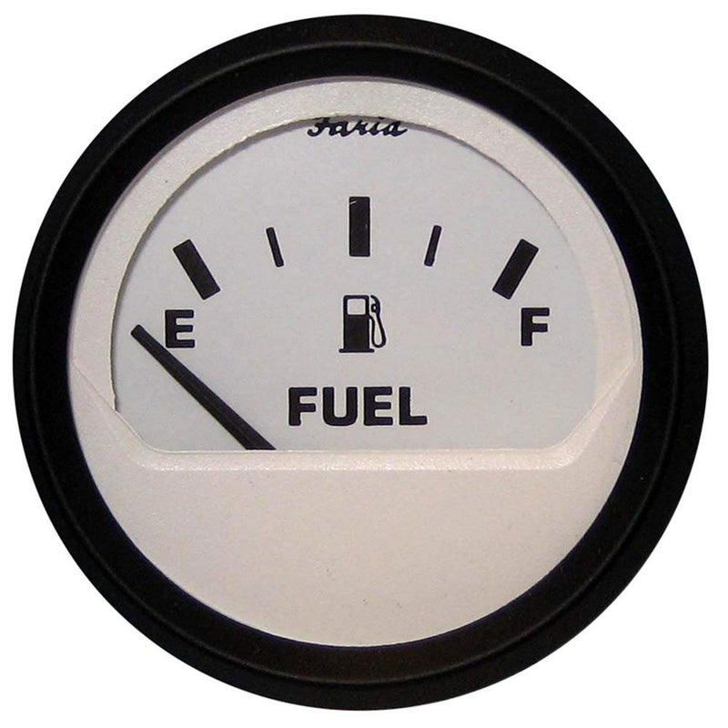 Faria 12901 Euro Fuel Level Gauge E12F  2 White