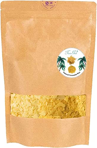 TooGet Carnauba Wax Flakes, Natural Multipurpose Wax Bulk for Craft DIY, Candle Making, Wood Polishing - 8 OZ - Image 1