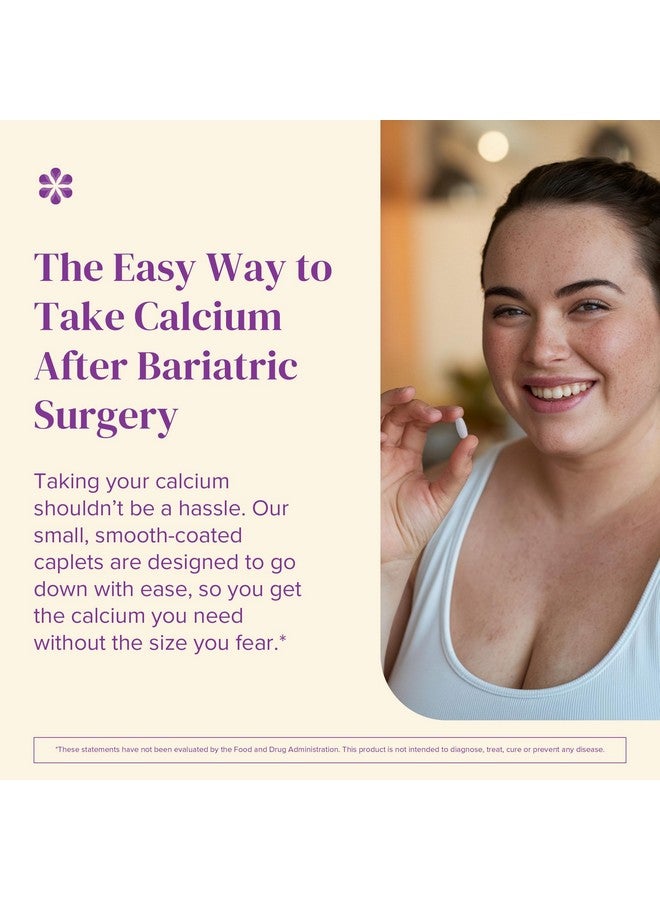 Barimelts Quick-Glide™ Calcium - 120 Smooth-Coated Caplets (1-Month Supply) - Bariatric Calcium Supplements for Women Support Bone Health After Bariatric Surgery - Image 2