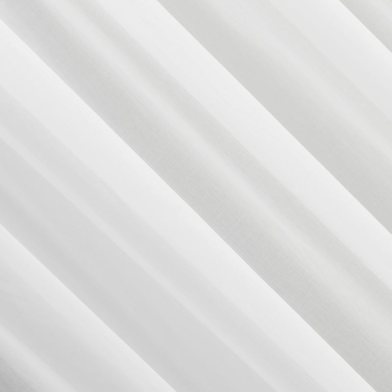 Archaeo 100% Cotton Sheer Curtain  50"" x 63  White - Image 3