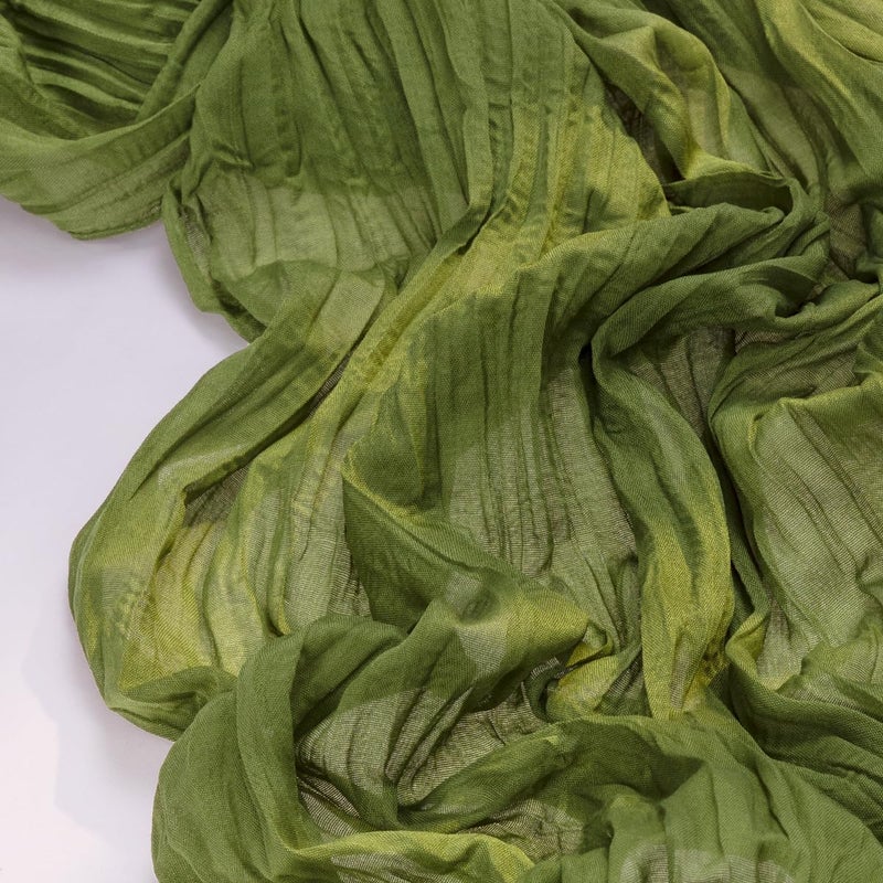Socomi 3pcs Olive Green Spring Summer Cheesecloth Table Runner Boho Rustic Gauze 120 inch 10FT Cheese Cloth Runner for Wedding Party Baby Shower Birthday Home Decor Holiday Decorations - Image 2