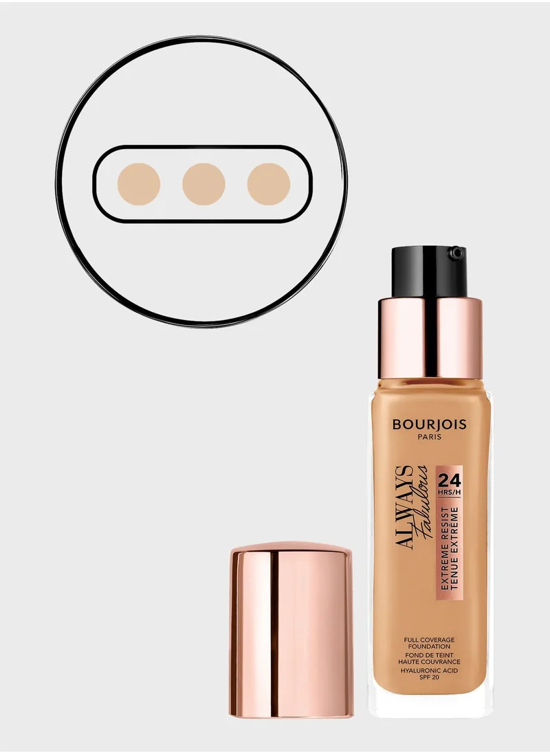 BOURJOIS PARIS Always Fabulous 24HRS Foundation 410 Golden beige