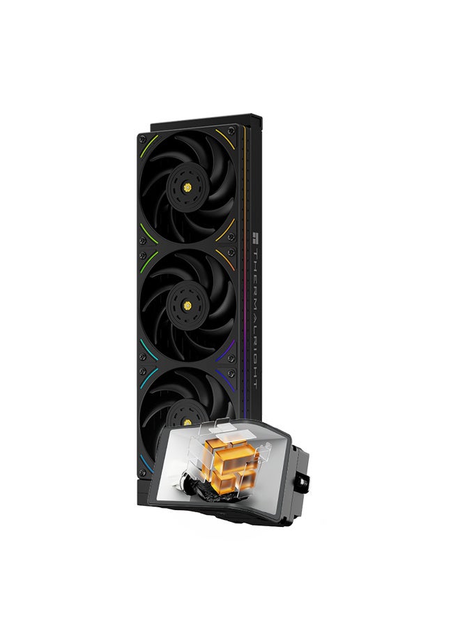 Thermalright Wonder Vision 360 UB ARGB Black AIO CPU Liquid Cooler,for AM5/Intel LGA1851/1700,6.67-inch 3D Curved Screen with 2400x1080 Resolutions,Magnetic Panel Screen - Image 2