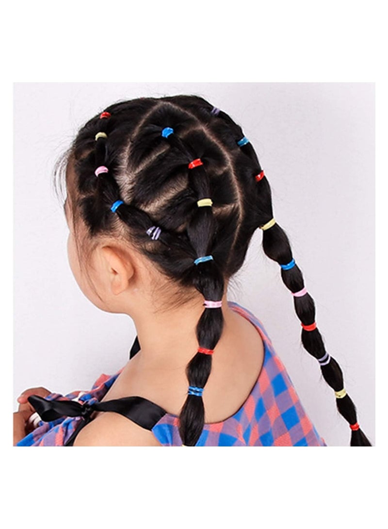 ORiTi أربطة مطاطية مرنة لربطة الشعر، 800 قطعة، شريط حامل ذيل حصان متعدد الألوان للأطفال - Image 4