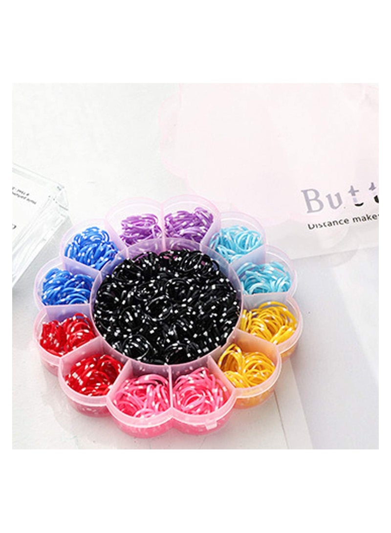 ORiTi أربطة مطاطية مرنة لربطة الشعر، 800 قطعة، شريط حامل ذيل حصان متعدد الألوان للأطفال - Image 2