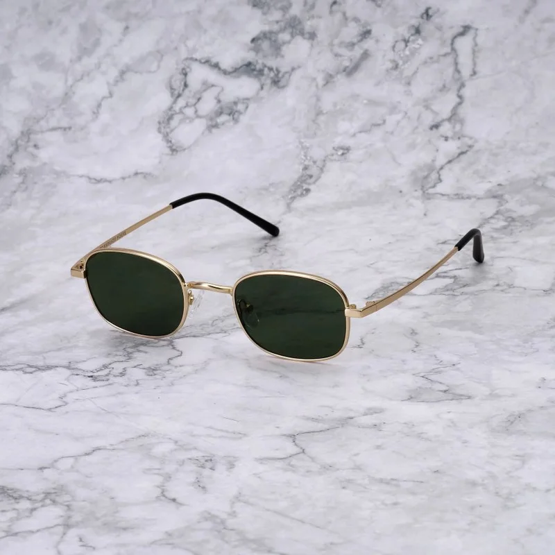  اكسبليست باوتس EXPLICIT POETS 32EP3M-CRUZ MATTGOLD-GREEN SUNGLASSES