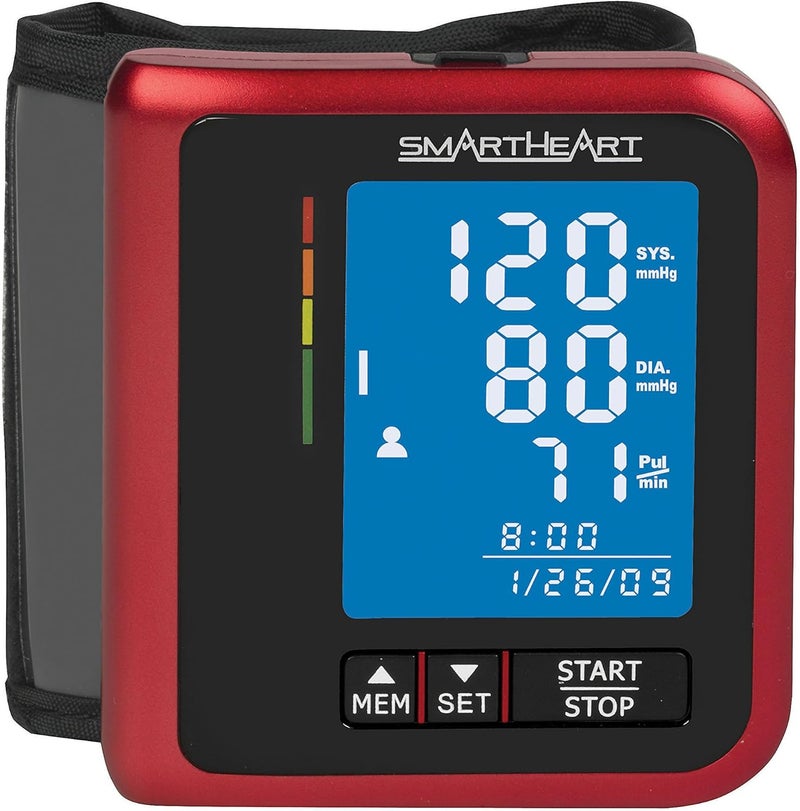 SmartHeart جهاز قياس ضغط الدم سمارت هارت مع سوار DRing بتقنية التضخيم المتقدمة قابل لإعادة الشحن ذاكرة لشخصين - Image 1