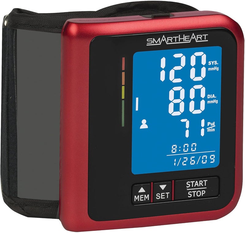 SmartHeart جهاز قياس ضغط الدم سمارت هارت مع سوار DRing بتقنية التضخيم المتقدمة قابل لإعادة الشحن ذاكرة لشخصين - Image 2