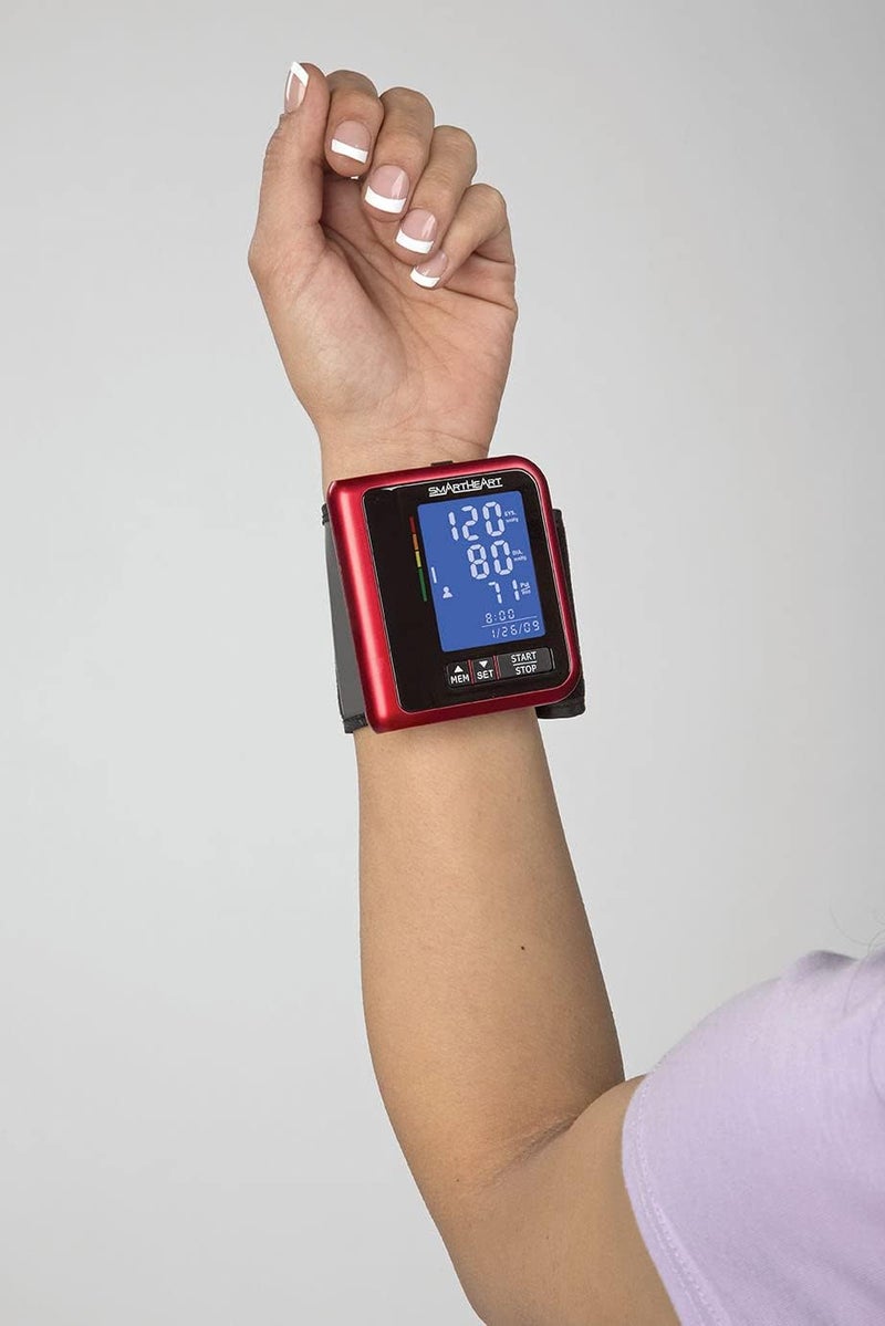 SmartHeart جهاز قياس ضغط الدم سمارت هارت مع سوار DRing بتقنية التضخيم المتقدمة قابل لإعادة الشحن ذاكرة لشخصين - Image 5