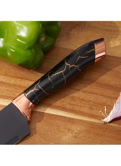 NextWave Kitchen Knife Sets 9 Pieces Chef Knives Block Set with Acrylic Block Sharp Non-Stick Coated Stainless Steel Knife Set with Sharpener for Cutting Meat Slicing Chopping  - Image 4
