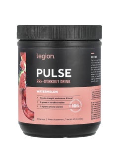 Legion Athletics Legion Athletics, Pulse, Pre-Workout Drink, Watermelon, 1.04 lbs (472 g)  - Image 1