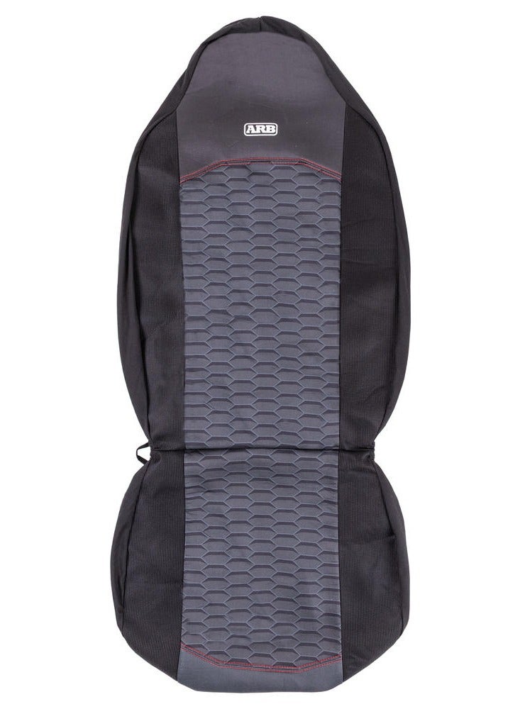 ARB Slip On Car Seat Cover Series 3 Black/Grey (New Version) – 08500022, Heavy Duty Washable Polyester Seat Protector, Bucket Seat Cover, Seat Protection, ARB Seat Cover, Universal Fit - Image 2