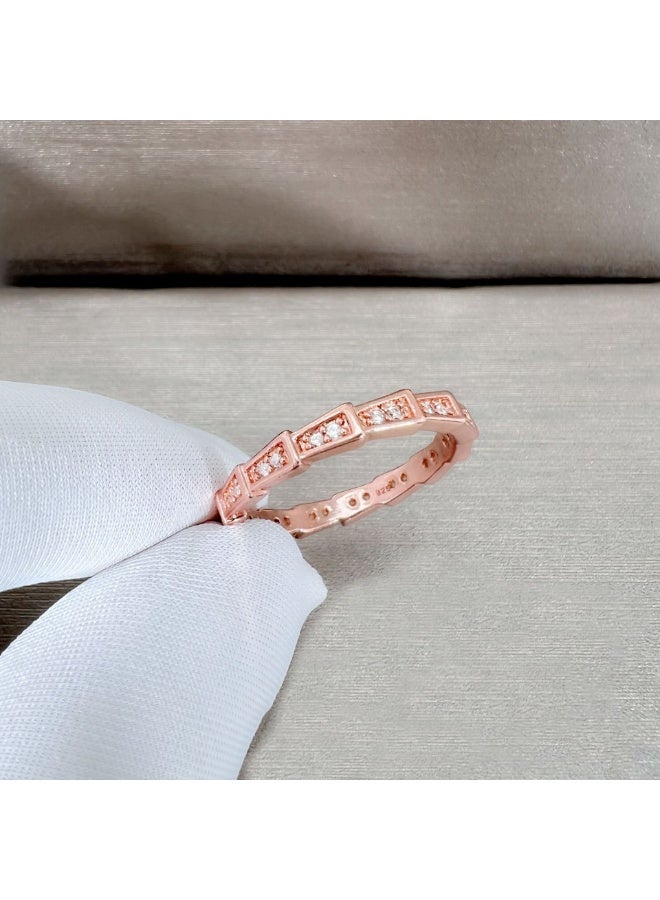 KUYING New Bamboo Ring Full Of Diamonds  Powerful And Non Collision Style