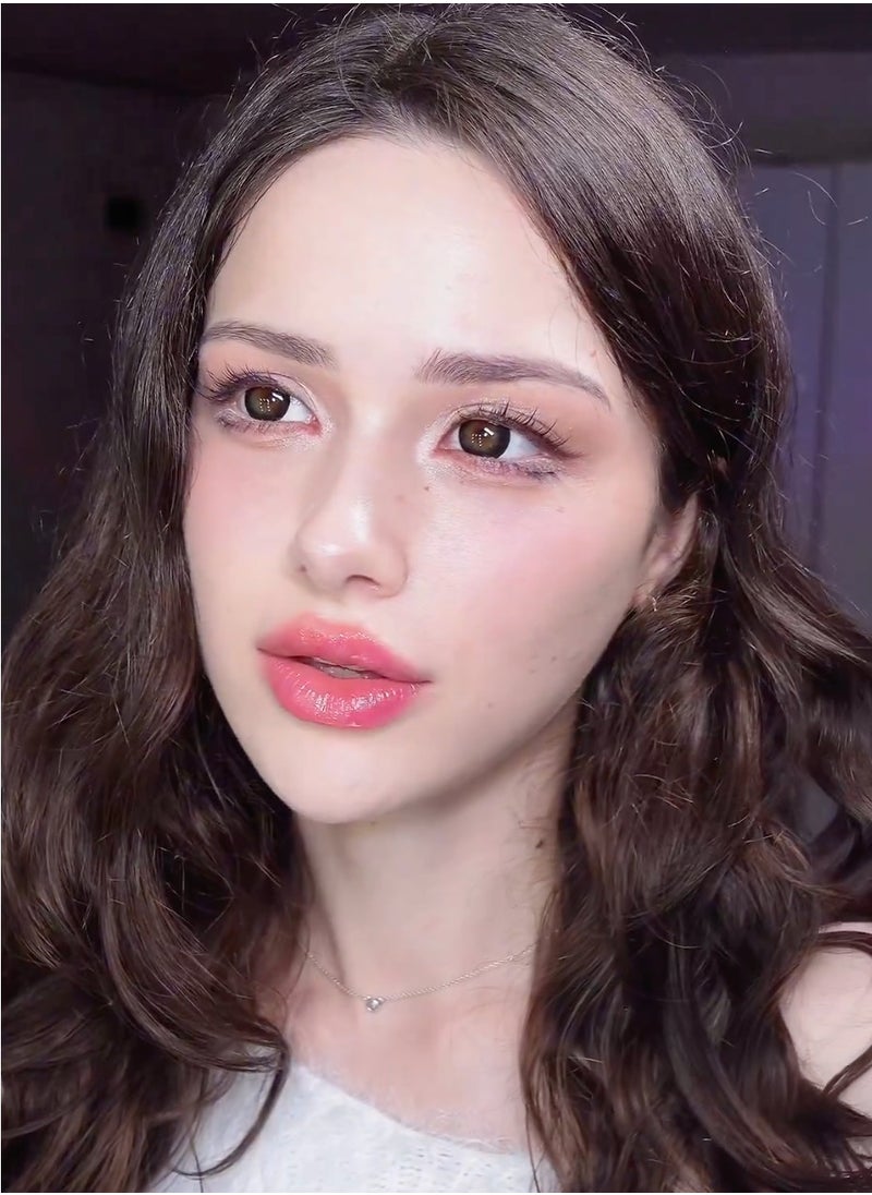 Unibling Baby Doll Black Yearly Colored Prescription Contact Lenses, Unisex Cosmetic Contact Lenses, Enlargement Collection, Black, With Case  - Image 3