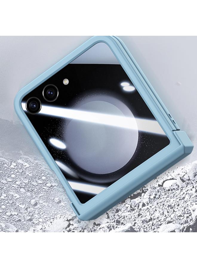 اس-توب جراب لهاتف Samsung Galaxy Z Flip6، مصنوع من ثلاثة أجزاء مدمجة مع جلد الكمبيوتر، جراب مقاوم للصدمات - Image 5