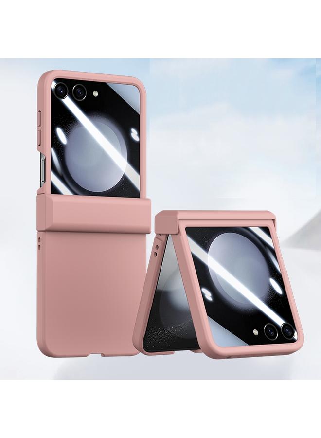 اس-توب جراب لهاتف Samsung Galaxy Z Flip6، مصنوع من ثلاثة أجزاء مدمجة مع جلد الكمبيوتر، جراب مقاوم للصدمات - Image 1