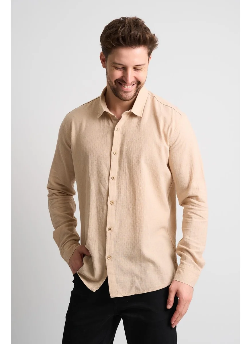 Alexander Gardi Textured Men's Linen Shirt