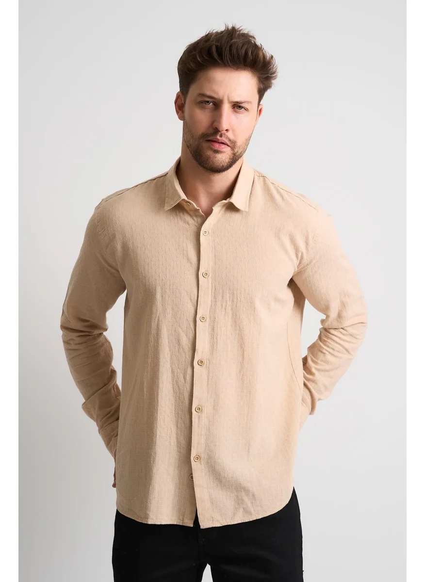 Alexander Gardi Textured Men's Linen Shirt
