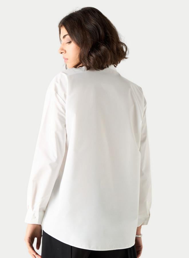 تواكستريمز قميص مزين بياقة عادية وأكمام طويلة من تو إكستريمز - Image 3