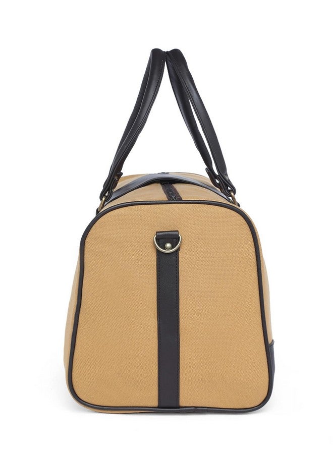 Fur Jaden Earth Friendly 35L Travel Duffle Bag Cabin Bag Made of Canvas Fabric Recycled from PET Bottles Weekender Bag for Men Women (Beige) - Image 4