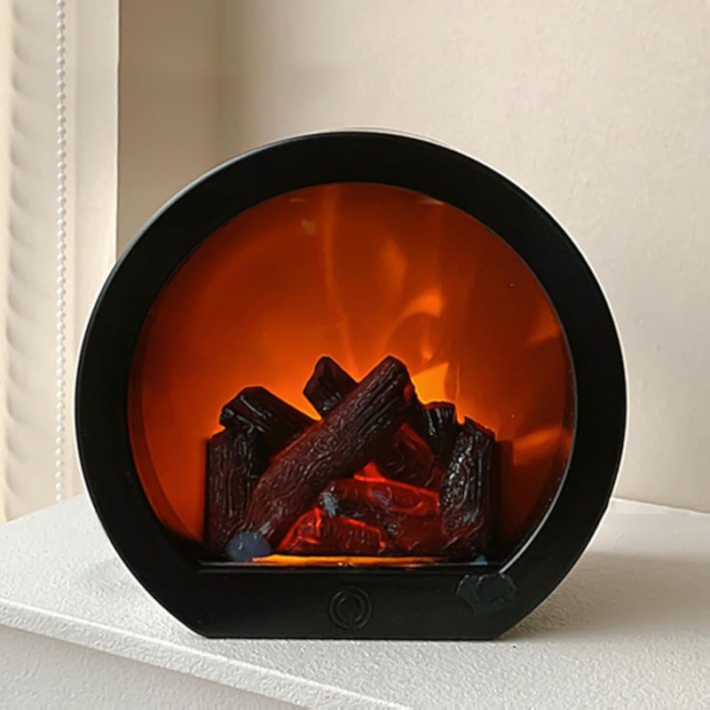 فوانيس الموقد الزخرفية، مصابيح الموقد الكهربائية المحمولة بدون لهب، تعمل بالبطارية عبر USB، فانوس الموقد للديكور الداخلي والخارجي للمنزل وزينة عيد الميلاد